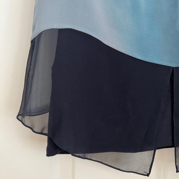 Elie Tahari Blue Silk Top - Picture 10 of 10